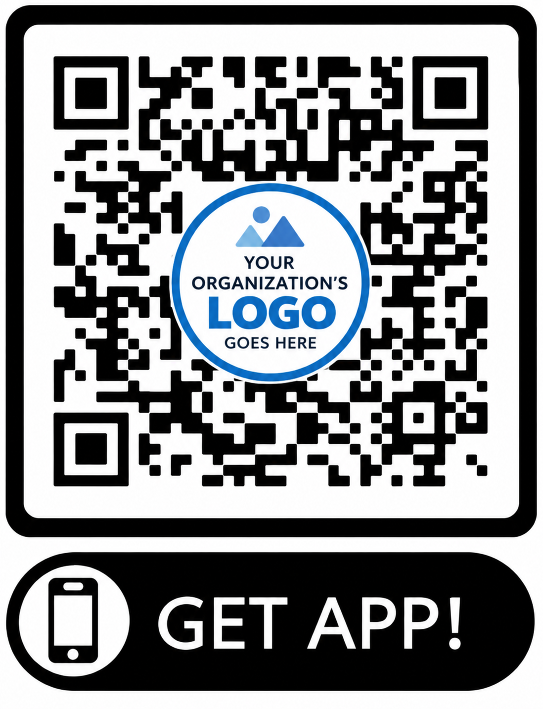 QR Code Organization Logo Template